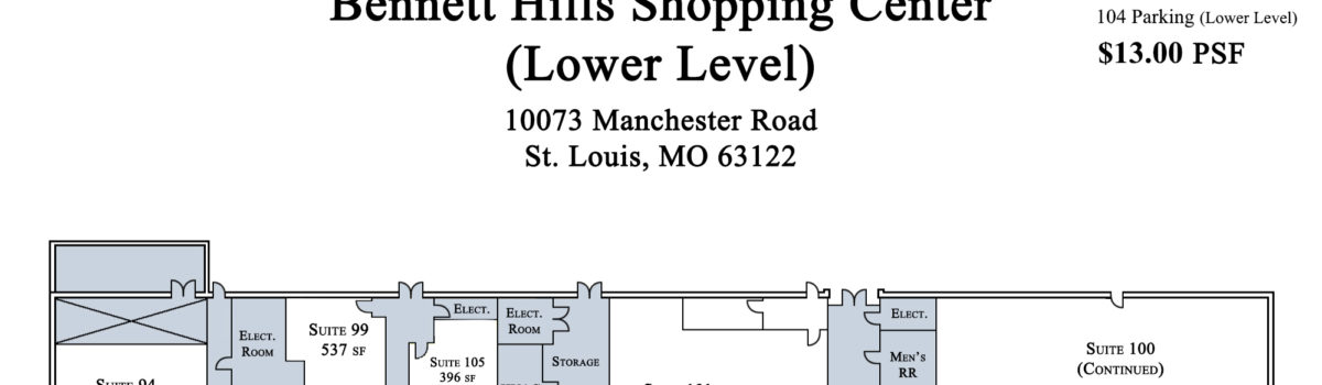 Bennett Hills Shopping (Lower Level)- 104