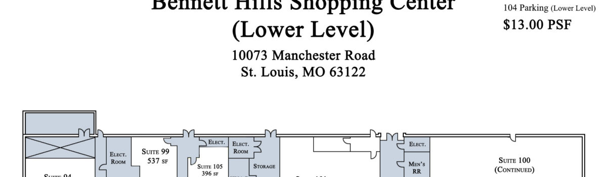 Bennett Hills Shopping (Lower Level) – 97